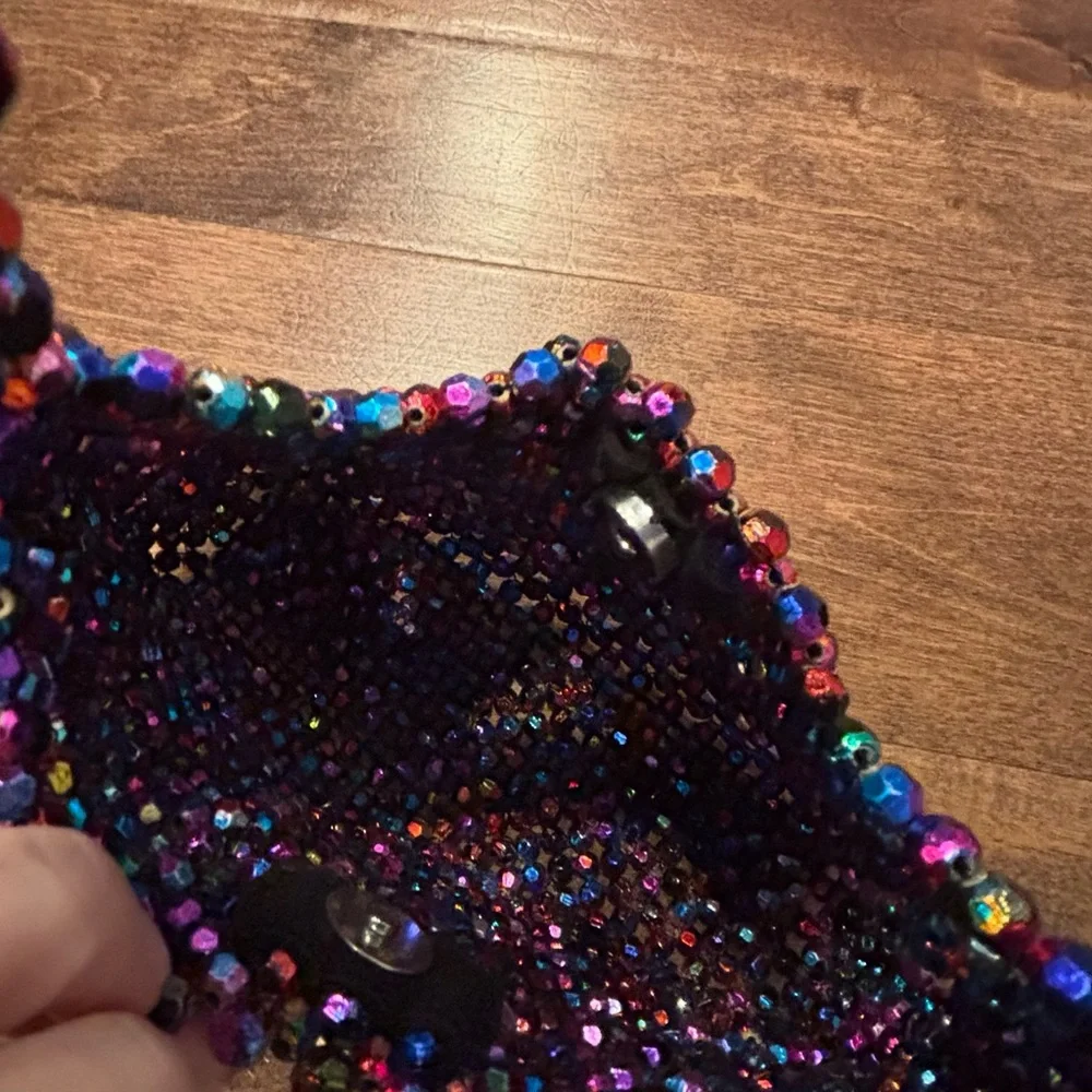 Multicolor Beaded Women's Bag - Picture 4 of 7